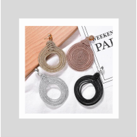 Druppelvormige gouddraad ringen oorbellen 